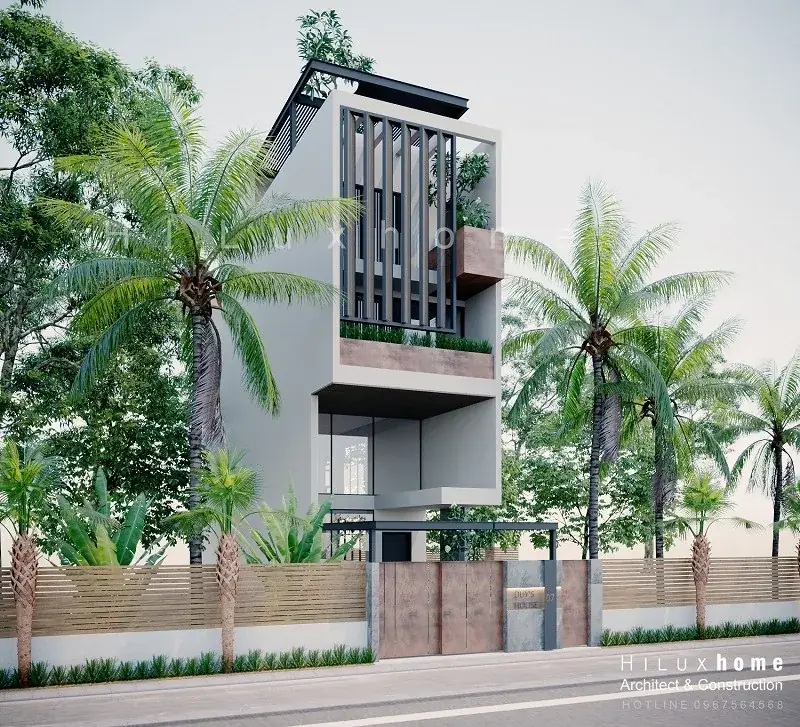 Nhà phố nhiều cây xanh